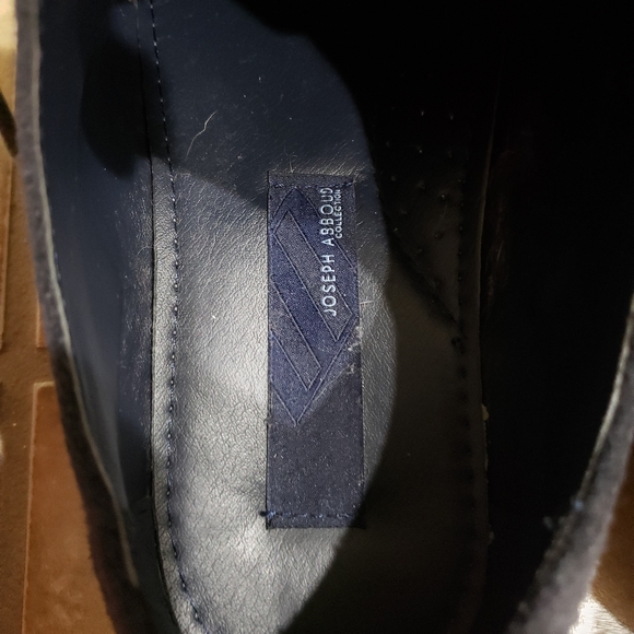 Joseph Abboud grey/blue Wingtips - Picture 6 of 7